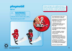 Manual de uso Playmobil set 9014 Sports NHL Blister Detroit Red Wings vs Chicago Blackhawks