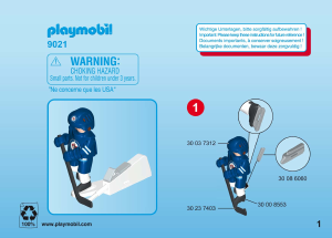 Handleiding Playmobil set 9021 Sports NHL Winnipeg Jets speler