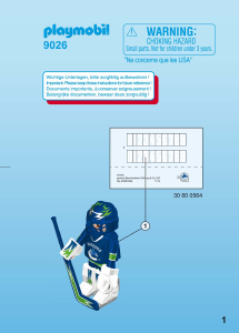 Bedienungsanleitung Playmobil set 9026 Sports NHL Vancouver Canucks Goalie