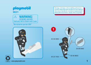 Manual Playmobil set 9031 Sports NHL Los Angeles Kings player