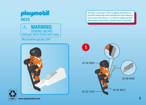 Handleiding Playmobil set 9033 Sports NHL Philadelphia Flyers speler