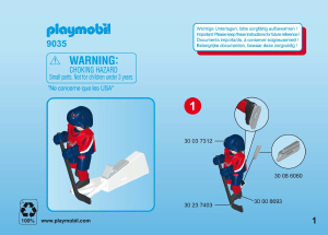 Manual de uso Playmobil set 9035 Sports NHL Washington Capitals Jugador