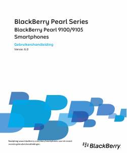 Handleiding BlackBerry Pearl 9100 Mobiele telefoon