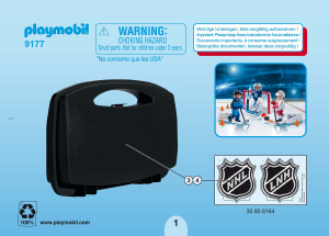 Handleiding Playmobil set 9177 Sports NHL oefenduel