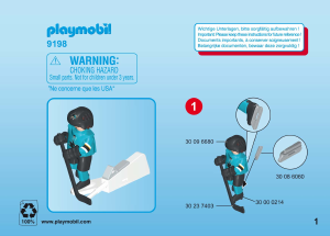 Mode d’emploi Playmobil set 9198 Sports Joueur du San Jose Sharks