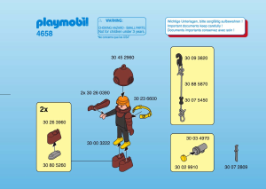 Mode d’emploi Playmobil set 4658 Special Scaphandrier