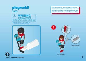 Handleiding Playmobil set 5383 Special IJshockeyspeler