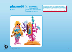 كتيب Playmobil set 9355 Special حورية البحر