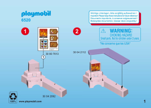 Manual Playmobil set 6520 Fairy Tales Adereços para a Sala de Estar