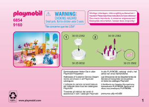 Handleiding Playmobil set 6854 Fairy Tales Prinselijk verjaardagsfeestje
