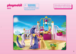 Mode d’emploi Playmobil set 6855 Fairy Tales Ecurie avec cheval à coiffer et princesse