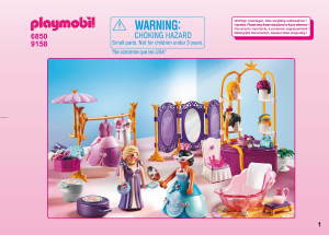 Handleiding Playmobil set 9158 Fairy Tales Kleedkamer