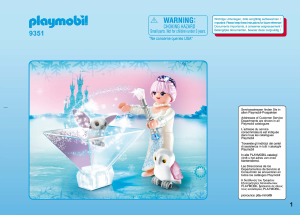 Руководство Playmobil set 9351 Fairy Tales Принцесса Ледяного кристалла