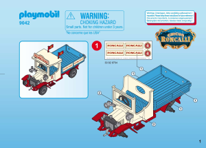 Handleiding Playmobil set 9042 Circus Oldtimer vrachtwagen