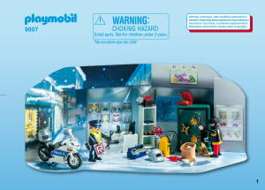 Manual Playmobil set 9007 Christmas Advent calender - Jewel thief police operation