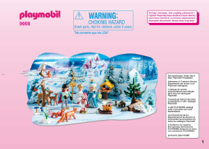 Käyttöohje Playmobil set 9008 Christmas Joulukalenteri - Kuninkaallinen luisteluretki