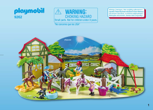 Manual de uso Playmobil set 9262 Christmas Calendario de Adviento Granja de Caballos