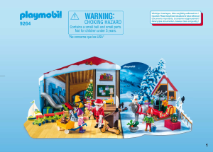 Mode d’emploi Playmobil set 9264 Christmas Calendrier de l'Avent Fabrique du Père Noël