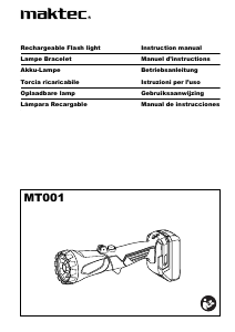 Manuale Maktec MT001 Torcia