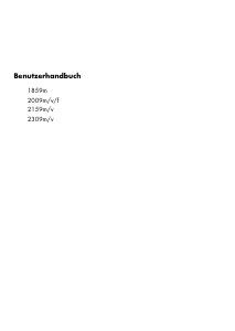 Bedienungsanleitung HP 2009f LCD monitor