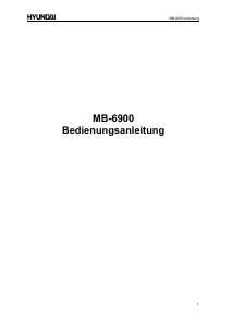 Bedienungsanleitung Hyundai MB-6900 Handy