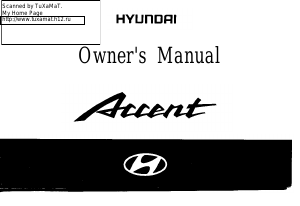 Bruksanvisning Hyundai Accent (2000)