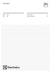 Mode d’emploi Electrolux EOC5640GOX Four