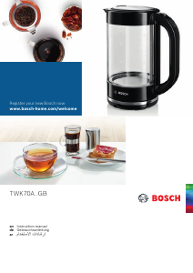 Handleiding Bosch TWK70A03GB Waterkoker
