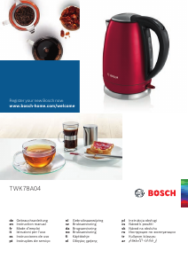Kullanım kılavuzu Bosch TWK78A04 Çaydanlık