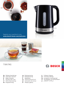 Manuale Bosch TWK7403 Bollitore