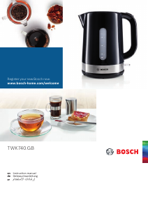 كتيب غلاية مياه كهربائية TWK7403GB بوش