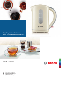 Bedienungsanleitung Bosch TWK7601GB Wasserkocher
