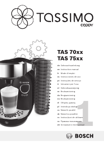 Manual de uso Bosch TAS7002 Máquina de café