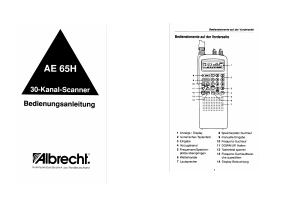 Bedienungsanleitung Albrecht AE 65 H Funkscanner