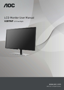 Handleiding AOC U2879VF LCD monitor