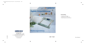 Bedienungsanleitung Sanotec MD 15540 Waage