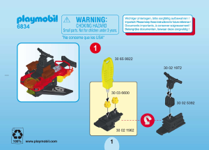 Manual Playmobil set 6834 Space Sparky with disc shooter