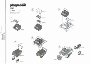 Handleiding Playmobil set 3848 Racing Hotdog verkoper met fiets
