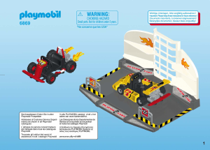 Manuál Playmobil set 6869 Racing Depo pro motokáry
