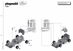 Handleiding Playmobil set 7326 Racing Rode F1 racewagen