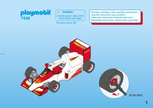 Handleiding Playmobil set 7448 Racing F1 racewagen