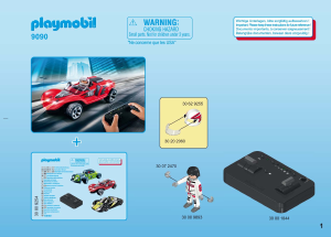 Bruksanvisning Playmobil set 9090 Racing Radiostyrt rakettracer