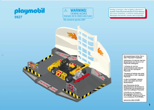 Instrukcja Playmobil set 9827 Racing Warsztat gokartowy