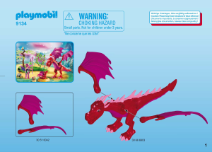 Mode d’emploi Playmobil set 9134 Fairy World Gardienne des fées avec dragons