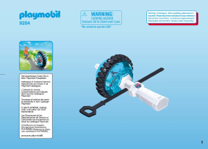 Manual Playmobil set 9204 Action Speed Roller Azul