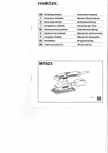 Bedienungsanleitung Maktec MT923 Schwingschleifer
