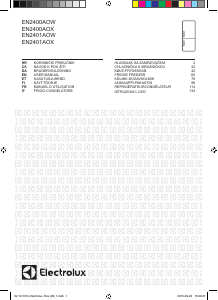 Manuál Electrolux EN2401AOW Lednice s mrazákem