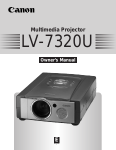 Handleiding Canon LV-7320 Beamer