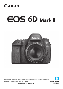 Bruksanvisning Canon EOS 6D Mark II Digitalkamera