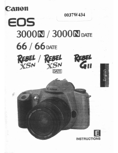 Handleiding Canon EOS Rebel GII Digitale camera